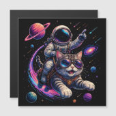 Astronaut cat riding through space (Front/Back)