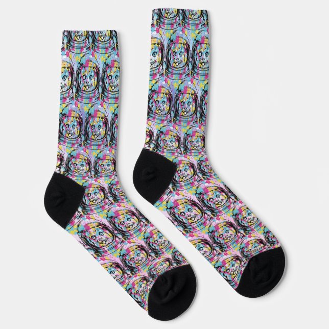 Astronaut Cat Socks (Right)