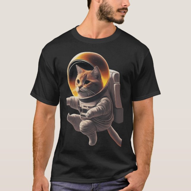 Astronaut Cat T-Shirt (Front)