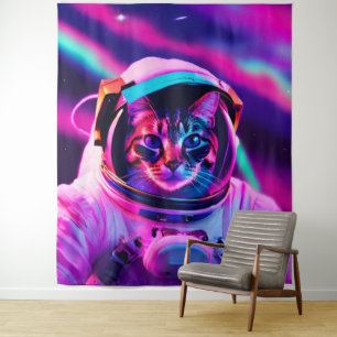 astronaut cat tapestry