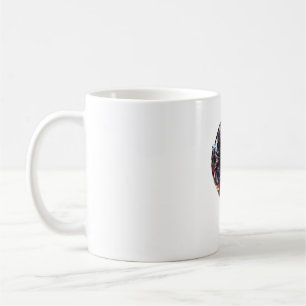 Astronaut Cat with Planet Coffee Mug
