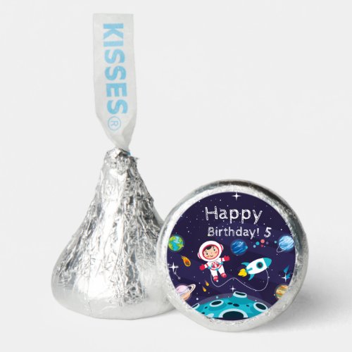 Astronaut child on the moon monogrammed name hersheys kisses