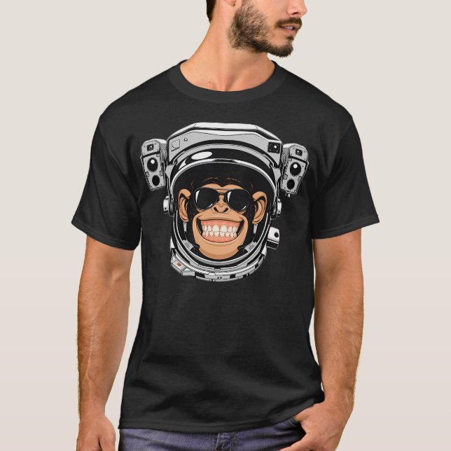 Astronaut Chimp T-Shirt (Front)