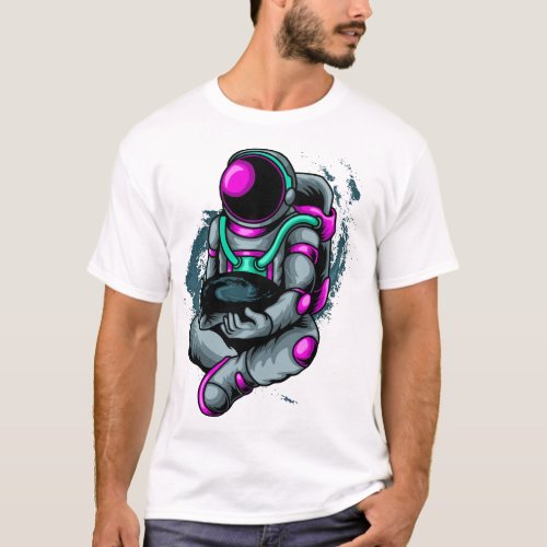 Astronaut_Controlling_The_Space_ T_Shirt