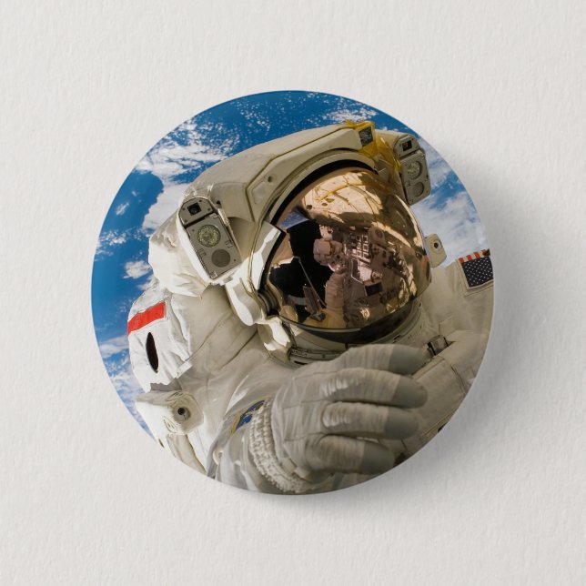 Astronaut Cool Outer Space Pictures Cool  Space Button (Front)