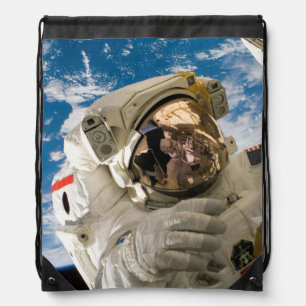 Astronaut Cool Outer Space Pictures Cool Space Drawstring Bag