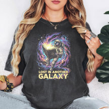 Astronaut Cosmic Librarian Reading In Galaxy