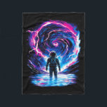 Astronaut Cosmic Outer Space Galaxy Science  Fleece Blanket<br><div class="desc">Astronaut Cosmic Outer Space Galaxy Science</div>