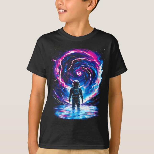 Astronaut Cosmic Outer Space Galaxy Science  T-Shirt (Front)