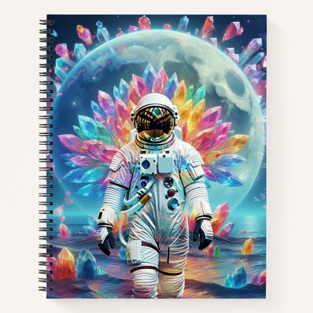 Astronaut Crystal Dream Notebook (Front)