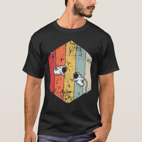 Astronaut Cute Retro Space Astronautics Space Cosm T_Shirt