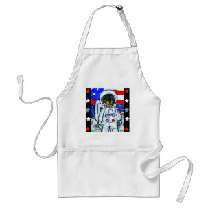 Astronaut dachshund adult apron
