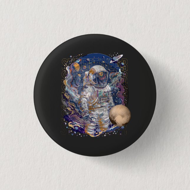 Astronaut design button (Front)