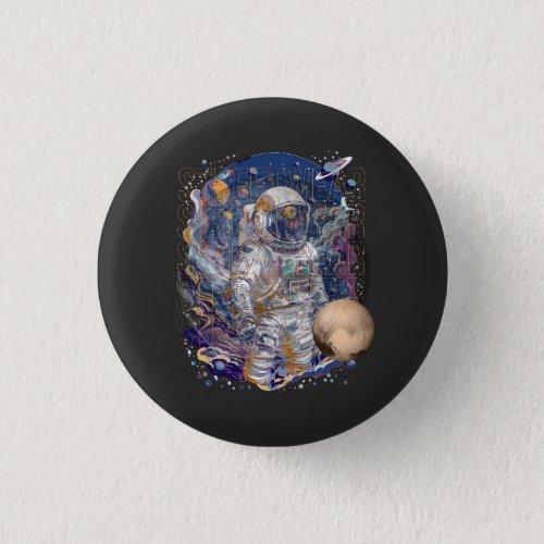 Astronaut design button