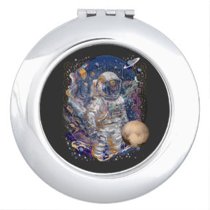 Astronaut design compact mirror
