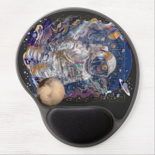 Astronaut design gel mouse pad