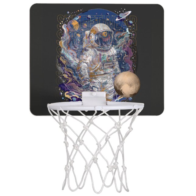 Astronaut design mini basketball hoop (Front)