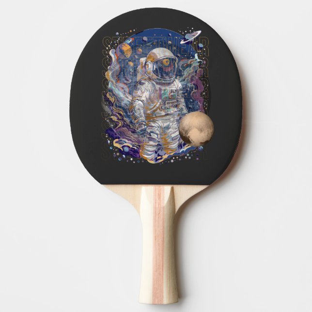 Astronaut design ping pong paddle (Front)