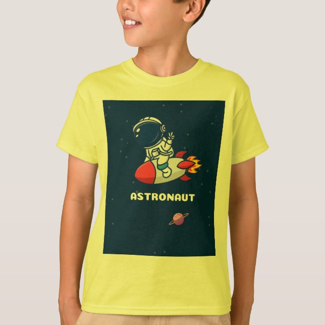 Astronaut design Tshirt for Boys  (Front)