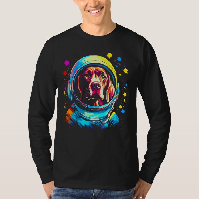 Astronaut Dog German Shorthaired Pointer T-Shirt (Front)