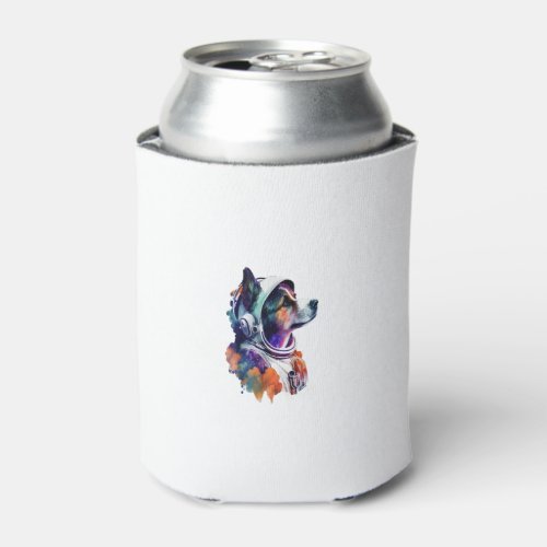 Astronaut Dog space Cute Dog Lover for Kids men an Can Cooler