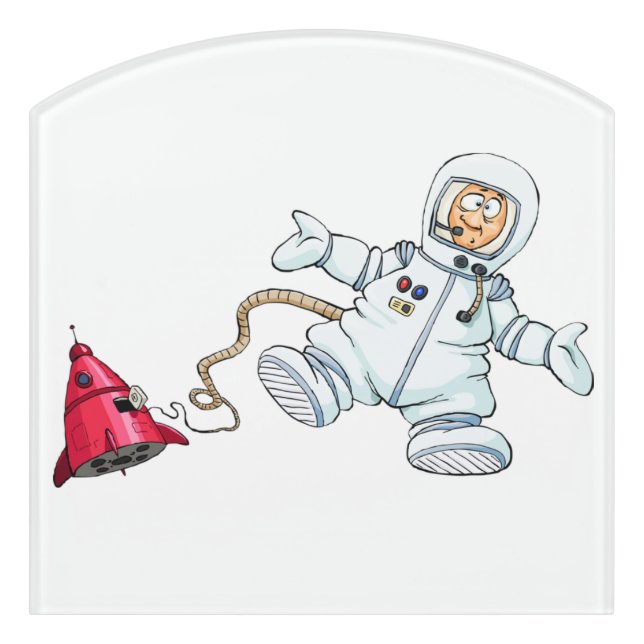 astronaut door sign (Contour Front)