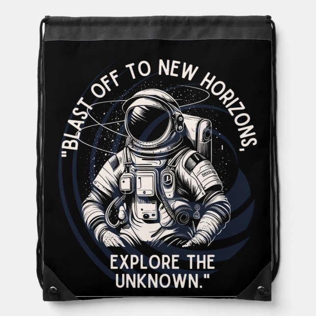 astronaut drawstring bag (Front)