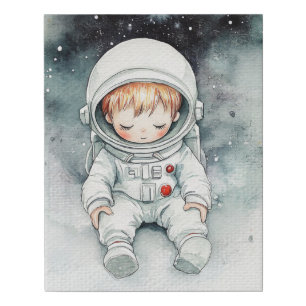 Astronaut Dreams Faux Canvas Print