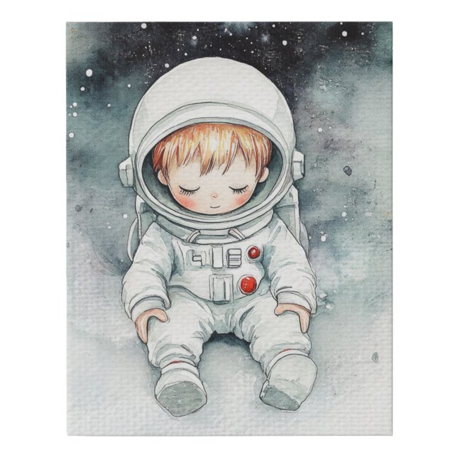 Astronaut Dreams Faux Canvas Print (Front)