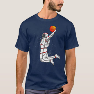Astronaut dunking basketball T-Shirt