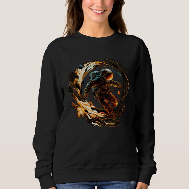 Astronaut Emerging from Portal Sweatshirt (Front)