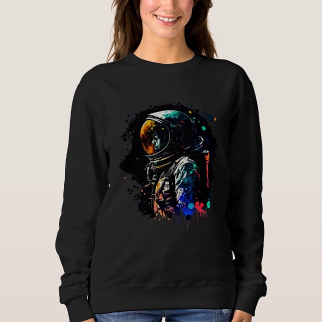Astronaut Exploration in the Void of Space Sweatshirt (Front)