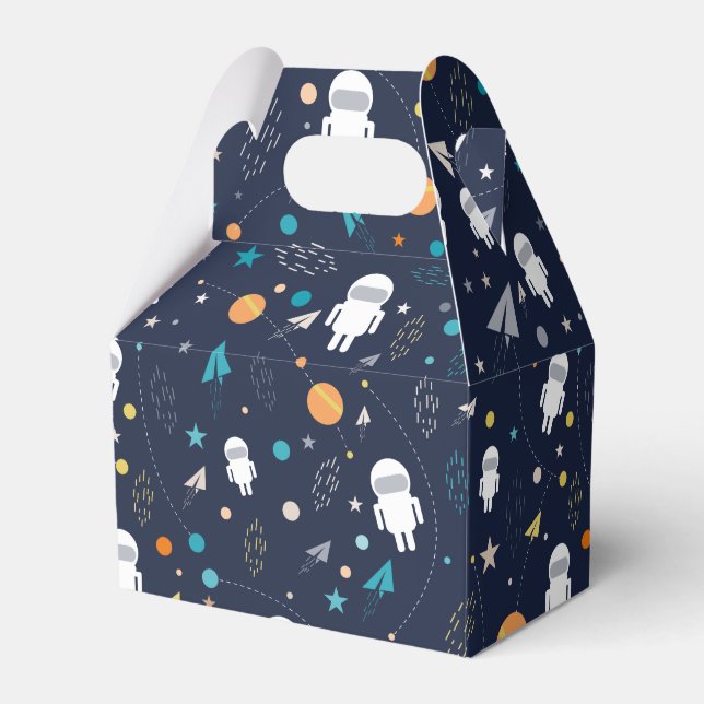 Astronaut Favor Boxes (Front Side)