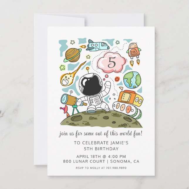 Astronaut First Birthday (Front)