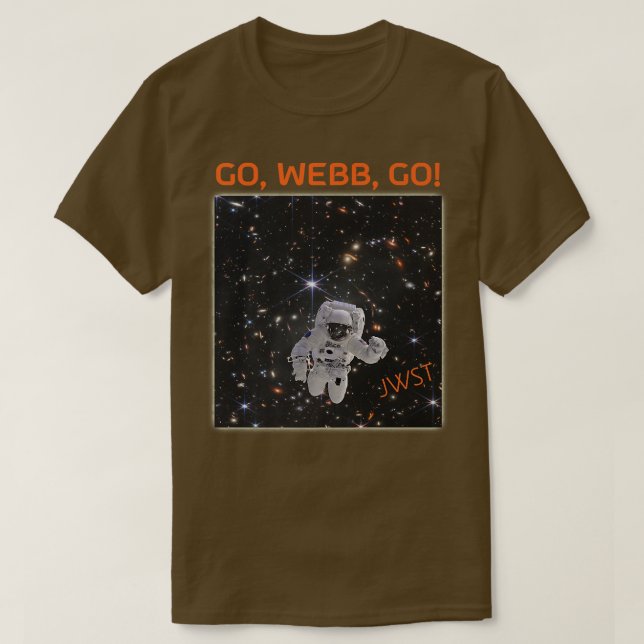 Astronaut First Deep Field Image Webb Space Telesc T-Shirt (Design Front)