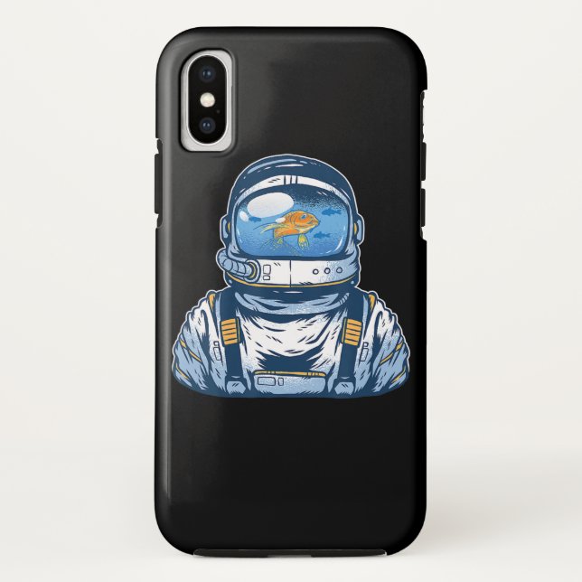 Astronaut Fishbowl Helmet Goldfish Spaceman Suit Case-Mate iPhone Case (Back)