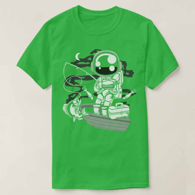 ASTRONAUT FISHERMAN T-Shirt (Design Front)