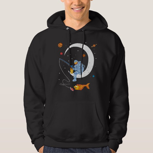Astronaut fishing hoodie (Front)