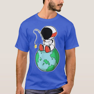 Astronaut Fishing On Earth T-Shirt
