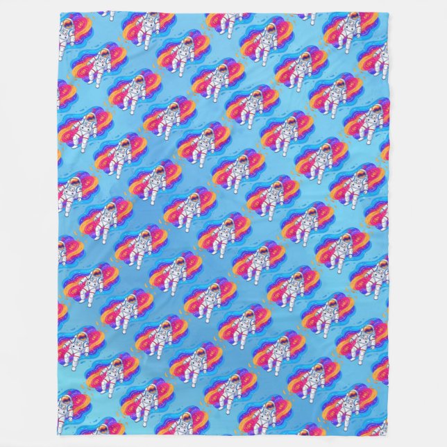Astronaut Fleece Blanket (Front)