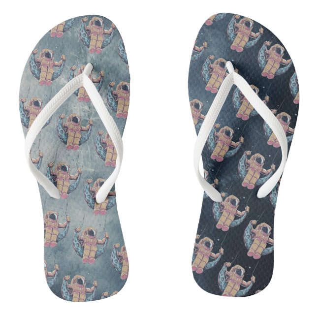 Astronaut Flip Flops (Footbed)