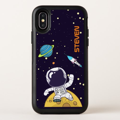 Astronaut Floating in Outer Space OtterBox Symmetry iPhone X Case