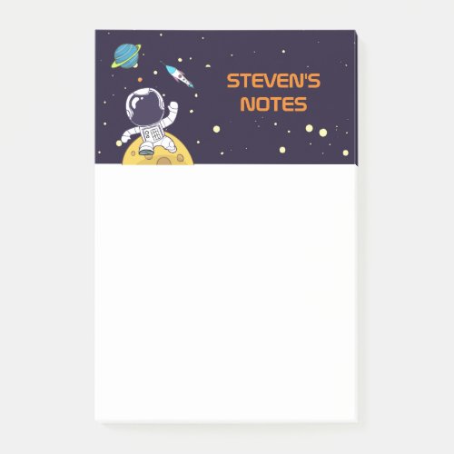 Astronaut Floating in Outer Space Post_it Notes