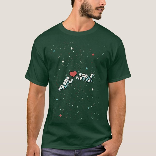Astronaut Floating in Space by Tobe Fonseca T-Shirt (Front)