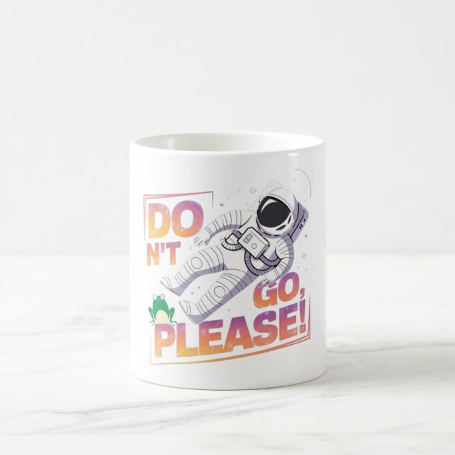 Astronaut Floating in Space Cosmic Adventure  Coffee Mug (Center)