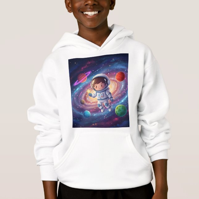 Astronaut Floating in Space  Hoodie (Front)