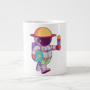 Astronaut , Funny Planets Giant Coffee Mug