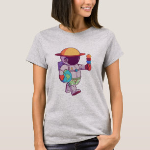 Astronaut , Funny Planets Outer Space T-Shirt
