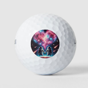 Astronaut Galaxy Golf Ball Design