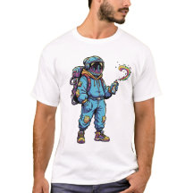 Astronaut Galaxy Stars graffit Vibes T-Shirt